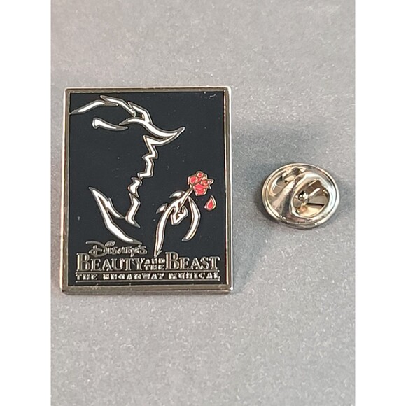 Vintage Beauty and the Beast The Broadway Musical Disney Lapel Pin - Picture 5 of 7